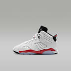 Jordan 6 Retro 'White Infrared' Younger Kids' Shoes