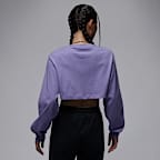 Jordan Women's Super-Crop Long-Sleeve Graphic T-Shirt