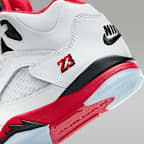 Jordan 5 Retro "Fire Red Black Tongue" Little Kids' Shoes