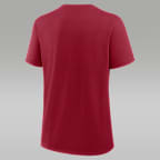 Playera universitaria marca Jordan para mujer Oklahoma Script Mantra Logo