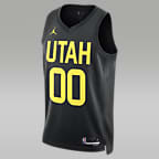 Jersey Jordan Dri-FIT de la NBA Swingman para hombre Utah Jazz Statement Edition - Negro