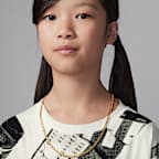 Playera estampada para niños talla grande Brooklyn Jordan