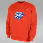 Oklahoma City Thunder Statement Essentials Men's Jordan NBA Fleece Crew-Neck Sweatshirt