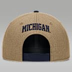Michigan Primetime Rise Men's Jordan Brand Dri-FIT College Trucker Adjustable Hat