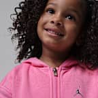 Jordan Brooklyn Fleece Conjunto de 2 piezas de sudadera con capucha y cremallera completa - Infantil