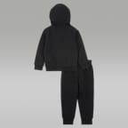 Conjunto de 2 piezas de sudadera con gorro sin cierre infantil Jordan "See Me Shine"