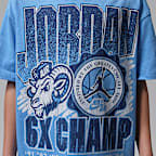 PlayeraAJ11 University Blue Retro GOAT para niños talla grande Jordan