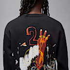 Jordan Artist Series by Jammie Holmes Fleece Crew-Neck Sweatshirt