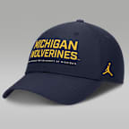 Michigan On-Field Club Gameday Men's Jordan Brand Dri-FIT College Adjustable Hat