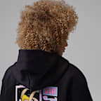 Sudadera con gorro cropped de cierre completo para mujer Jordan Brooklyn Space Jam Fleece