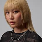 조던 플라이트 여성 오픈 니트 탑