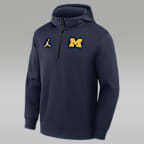 Michigan Coaches Premium Men's Jordan Brand Dri-FIT College 1/4-Zip Hoodie