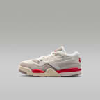 Jordan 4 RM Little Kids' Shoes - Sail/College Grey/Coconut Milk/Fire Red