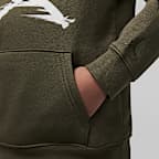 Sudadera con gorro sin cierre de tejido Fleece para niños talla grande Jordan Flight MVP