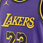 Los Angeles Lakers Statement Edition Men's Jordan Dri-FIT NBA Swingman Jersey