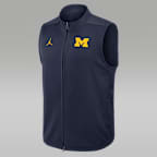 Michigan Victory Men's Jordan Brand Therma-FIT College Full-Zip Vest