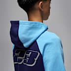 Sudadera con gorro sin cierre de tejido Fleece para niños talla grande Jordan Mountainside