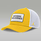 Michigan On-Field Rise Men's Jordan Brand College Trucker Adjustable Hat - Gold