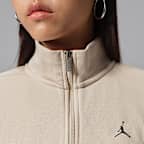 Jordan Brooklyn Fleece 女款短版 1/4 拉鍊套頭上衣