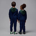 Ensemble deux pièces avec sweat à capuche à zip Jordan Brooklyn Fleece pour enfant