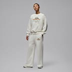 조던 브루클린 플리스 여성 오픈 헴 하이크 마이크 팬츠