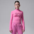 Jordan Big Kids' Fierce and Fearless Long-Sleeve Knit Top