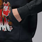 Sudadera con gorro sin cierre con gráfico para hombre Jordan Flight Fleece