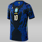 Neymar Jr. Brazil 2026 Stadium Away Big Kids' Jordan Dri-FIT Soccer Replica Jersey