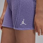 Shorts de ciclismo con tela de canalé Jordan para niño talla grande