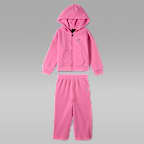Jordan Brooklyn Fleece Baby (12-24M) 2-Piece Full-Zip Hoodie Set