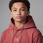 Sudadera con gorro sin cierre de tejido Fleece para niño talla grande Jordan MJ Flight