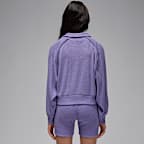 Playera de manga larga con cierre de un cuarto para niños talla grande Jordan