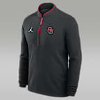 Oklahoma Victory Men's Jordan Brand Dri-FIT College 1/2-Zip Long-Sleeve Top