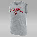 Camiseta sin mangas universitaria Nike Dri-FIT para hombre Oklahoma Arch Legend