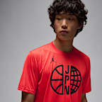 日本 プラクティス メンズ ジョーダン バスケットボール Tシャツ
