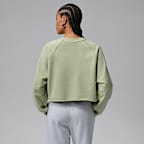 Sudadera de cuello redondo estilo cropped para mujer Jordan Flight Fleece