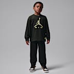 Jordan Little Kids' Brooklyn Realtree 2-Piece Long-Sleeve T-Shirt Set - Black