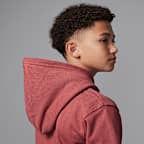 Sudadera con gorro sin cierre de tejido Fleece para niño talla grande Jordan MJ Flight