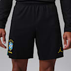 Stickade fotbollsshorts Jordan Dri-FIT för män från Brazil Academy Pro