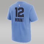 Ja Morant Memphis Grizzlies Statement Edition Big Kids' Jordan NBA T-Shirt
