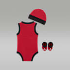 Conjunto de body, gorro y botines para bebé Jordan Jumpman