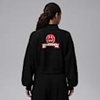 Jordan Brooklyn Fleece Women's Cropped 1/4-Zip Top