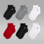 Jordan Everyday Essentials Big Kids' Ankle Socks (6 Pairs)