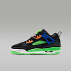 Jordan Spizike Low "Jam Central" Big Kids' Shoes - Black/Green Strike/Racer Blue/Atomic Orange