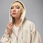 Jordan Flight Fleece Women's Cropped Satin-Lined Hoodie