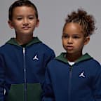 Ensemble deux pièces avec sweat à capuche à zip Jordan Brooklyn Fleece pour enfant