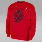 Sudadera de cuello redondo de tejido Fleece Jordan de la NBA para hombre Portland Trail Blazers Statement Essentials
