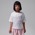 Conjunto de 2 piezas con shorts Flowy Durasheen para niños talla pequeña Jordan