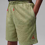 Shorts Acid Wash de French Terry para niños talla grande Jordan
