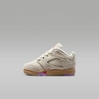 Jordan 5 Retro Low Baby/Toddler Shoes - Pale Ivory/Desert/Rush Fuchsia/Fusion Red